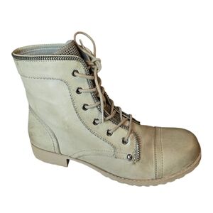 Guess Unzipped Lace Up Ankle Boots